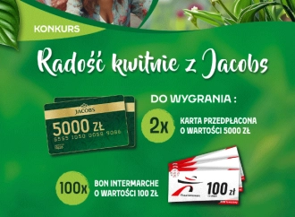 Weź udział w konkursie w sklepach Intermarche "Radość kwitnie z Jacobs" i wygraj bon na świąteczne zakupy!